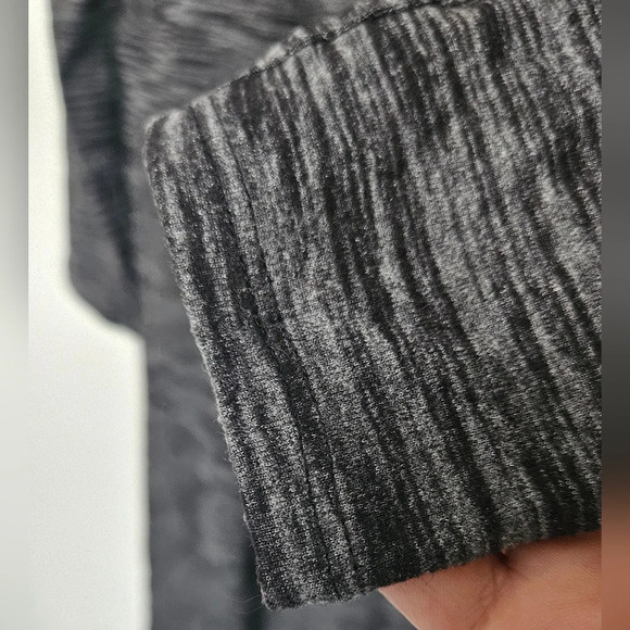 Lululemon &Go Everwhere heathered Black Stretchy Dress Sz 6 pocket Long Sleeve - Picture 8 of 9